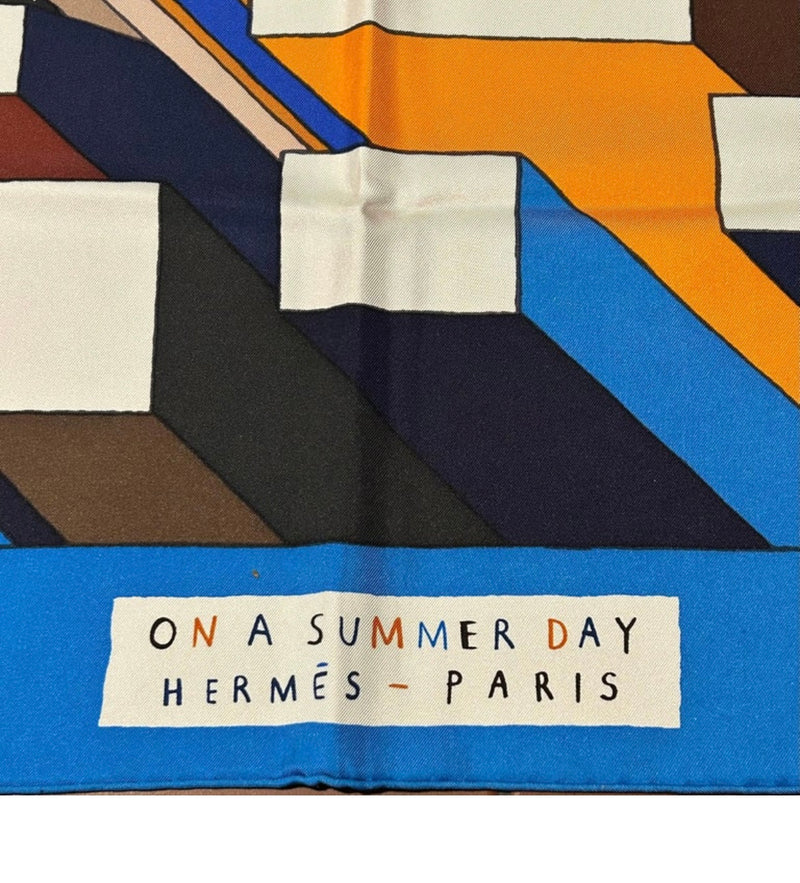Hermes On Summer Day Silk Shawl 140cm