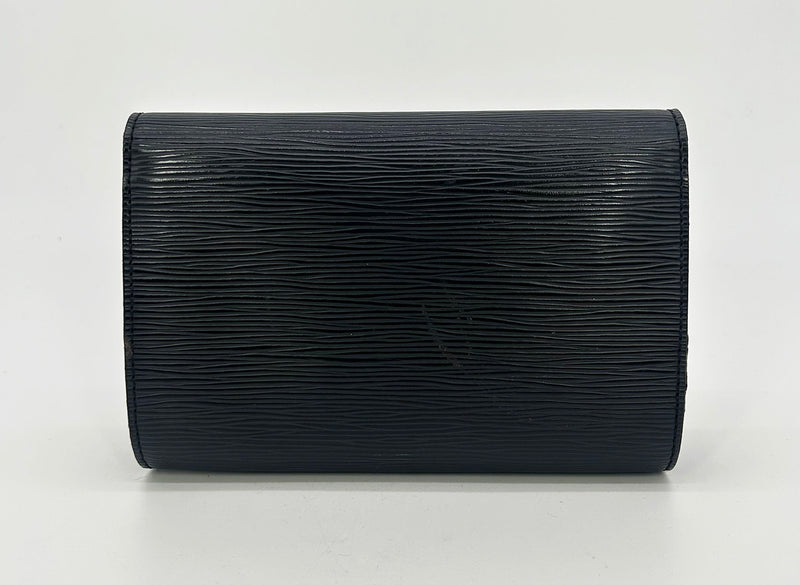 Louis Vuitton Black Epi Louise Strap PM Bag