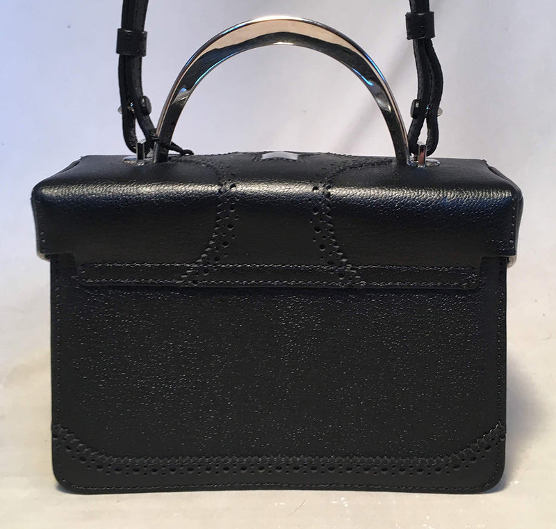 NWT The Volon Black Leather Alice Crossbody Box Shoulder Bag
