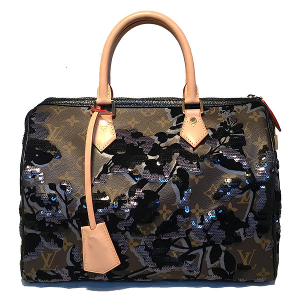 Louis Vuitton Fleur De Jais Speedy 30 Handbag - Authentic Pre-Owned Designer Handbags
