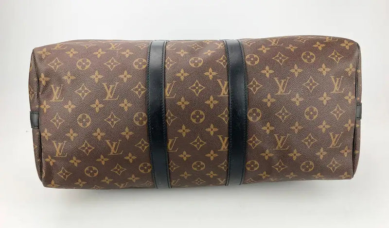 Louis Vuitton Monogram Macassar Keepall Bandoulière 45