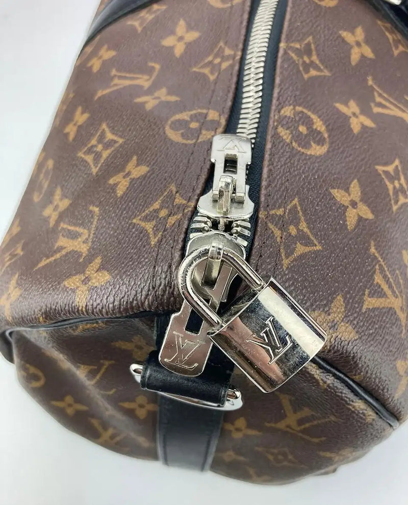 Louis Vuitton Monogram Macassar Keepall Bandoulière 45