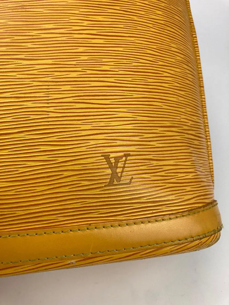 Louis Vuitton Yellow Epi Lussac Tote and Pochette