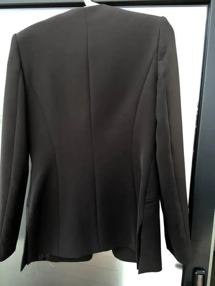 Salvatore Ferragamo Chocolate Brown Button Up Jacket