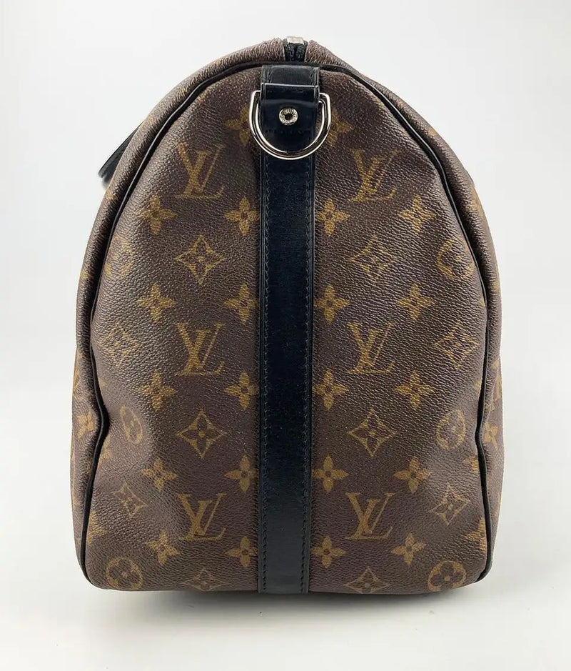 Louis Vuitton Monogram Macassar Keepall Bandoulière 45