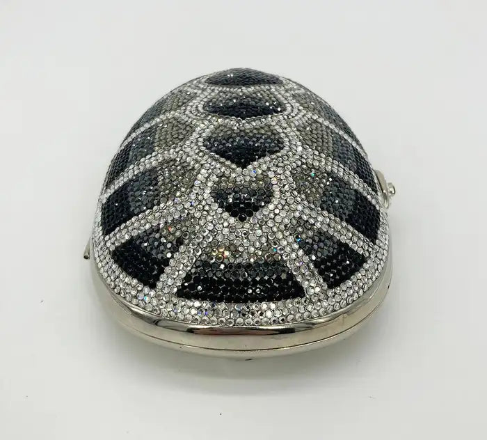 Judith Leiber Swarovski Crystal Turtle Minaudiere