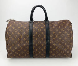 Louis Vuitton Monogram Macassar Keepall Bandoulière 45