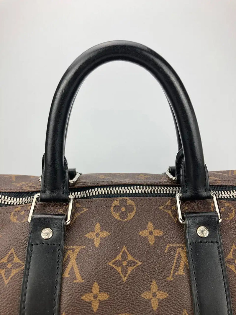 Louis Vuitton Monogram Macassar Keepall Bandoulière 45