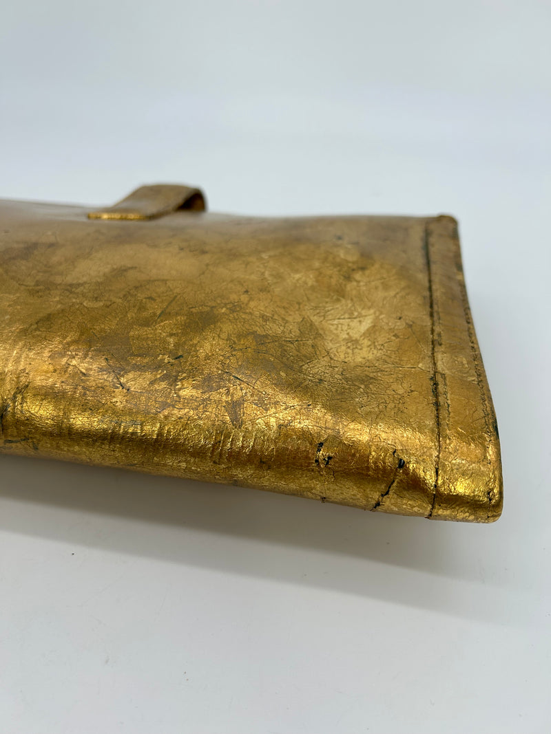 Vintage Hermes Gold Foil Jige Pm