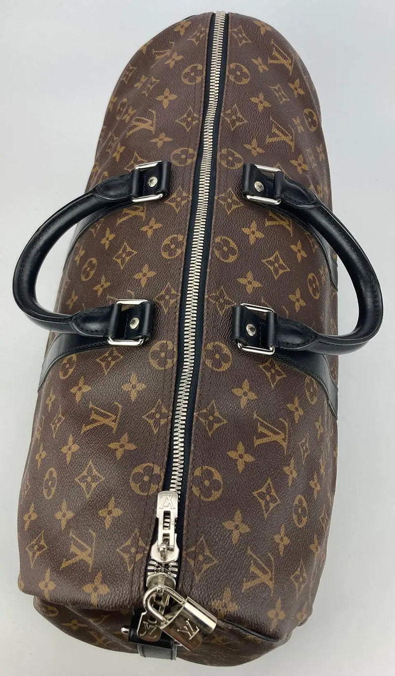 Louis Vuitton Monogram Macassar Keepall Bandoulière 45