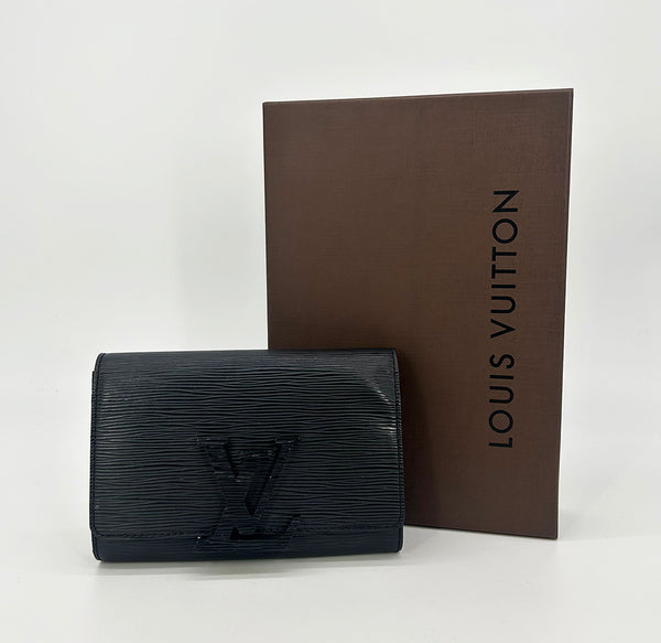 Louis Vuitton Epi Noir Pochette Louise Strap PM – My Haute