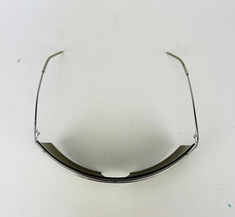 Chanel Vintage Oversize Gold Mirror Ski Sunglasses c2000s