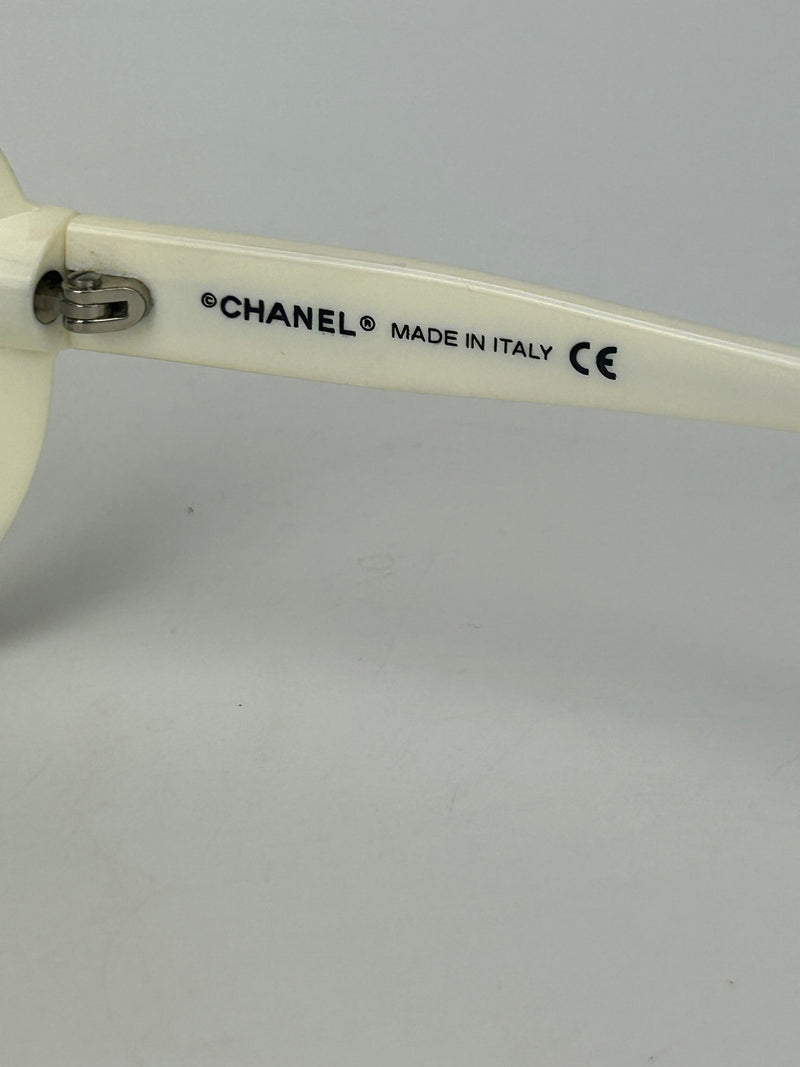 Chanel Vintage Blue Gray Gradient Lens Aviator Sunglasses c2000s