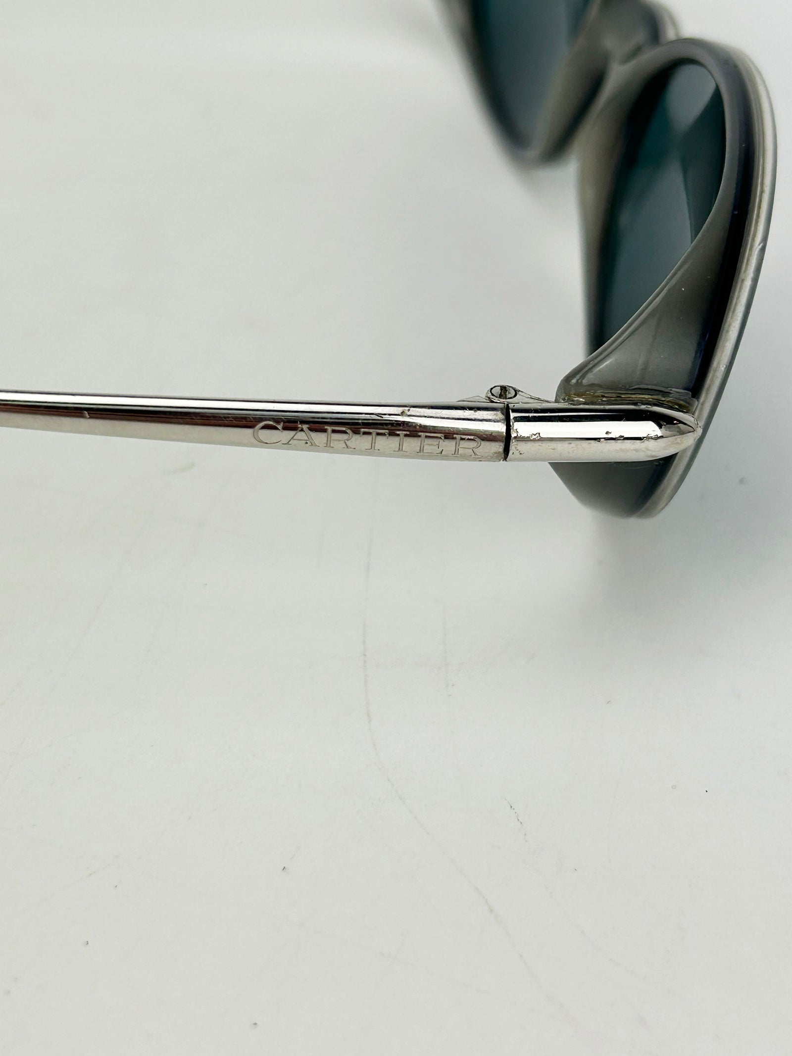 Cartier Aspen Vintage Gray Oval Sunglasses c1990s – Ladybag