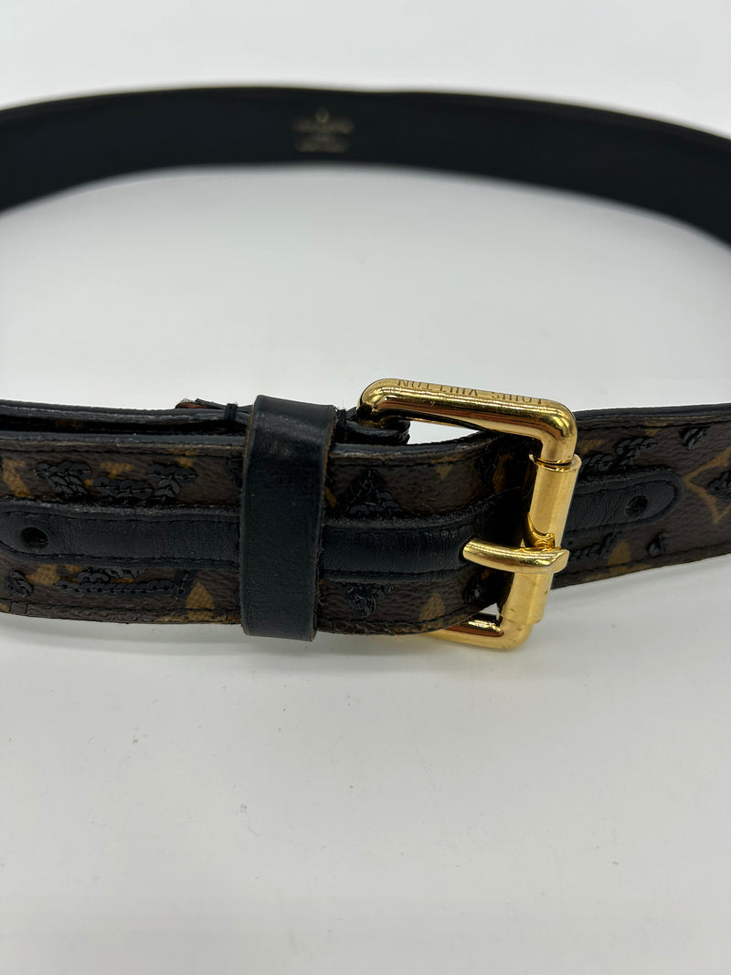 Limited Edition Louis Vuitton Monogram Sequin Eclipse Belt