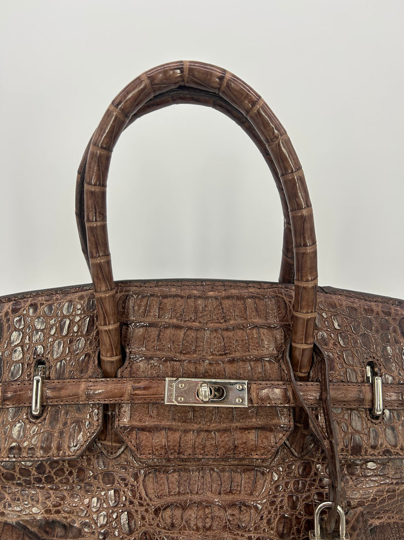 Vintage Hornback Alligator Birkin Bag