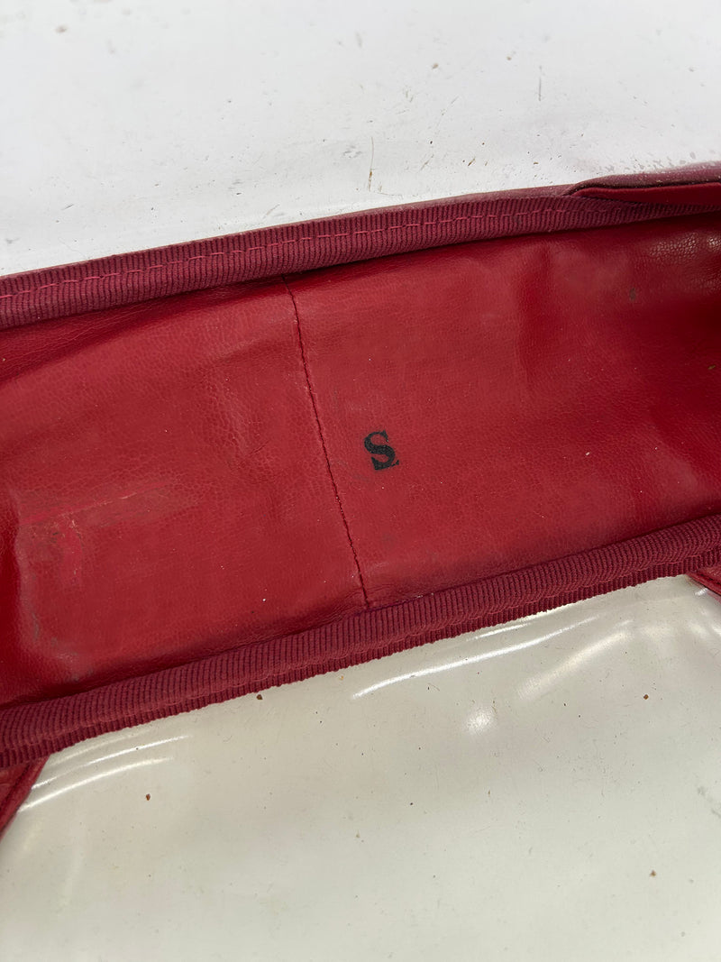 Chanel Vintage Red Leather Clear PVC Shoulder Bag Tote c1990s