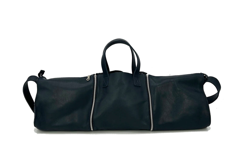 Designer Made in Italy Navy Blue Leather 3 in 1 Handbag Tote