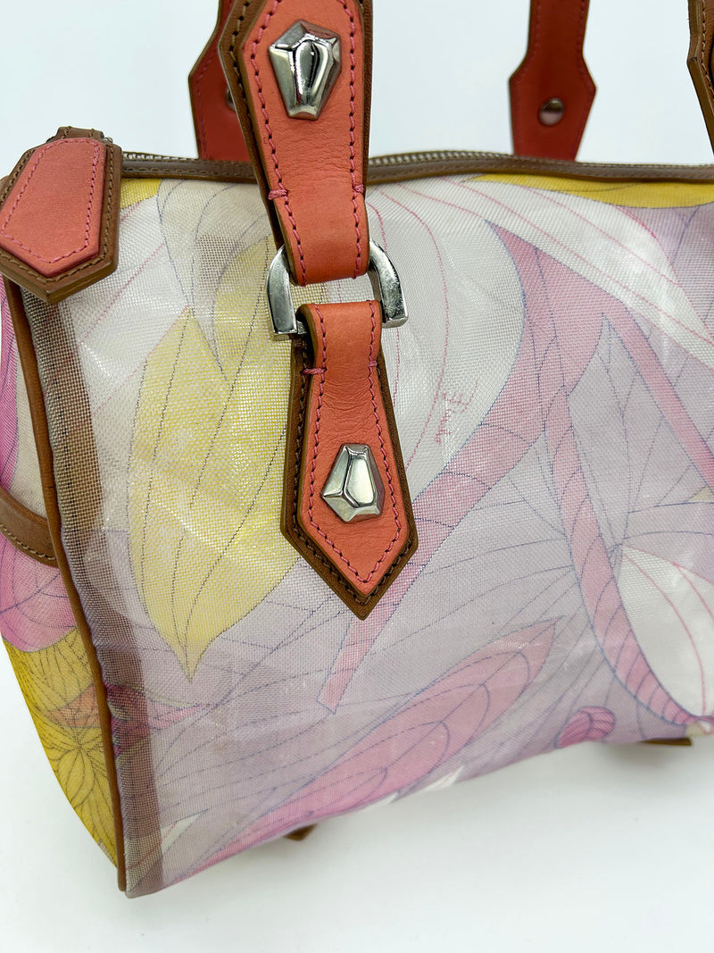 Emilio Pucci Mesh Print Speedy Handbag