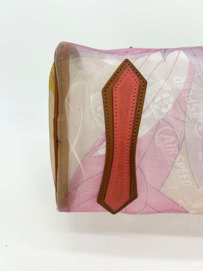 Emilio Pucci Mesh Print Speedy Handbag