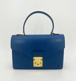 Louis Vuitton Blue Epi Concorde Bag
