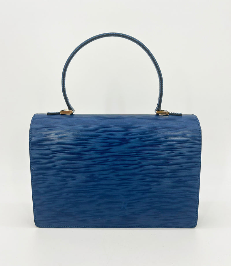 Louis Vuitton Blue Epi Concorde Bag