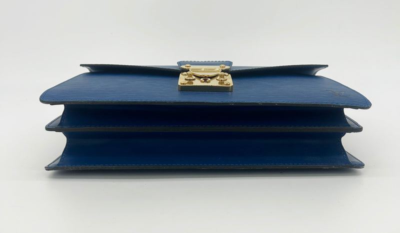 Louis Vuitton Blue Epi Concorde Bag