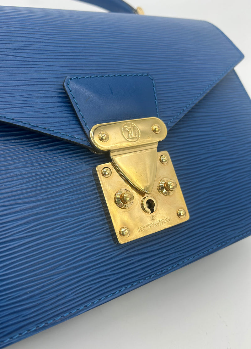 Louis Vuitton Blue Epi Concorde Bag