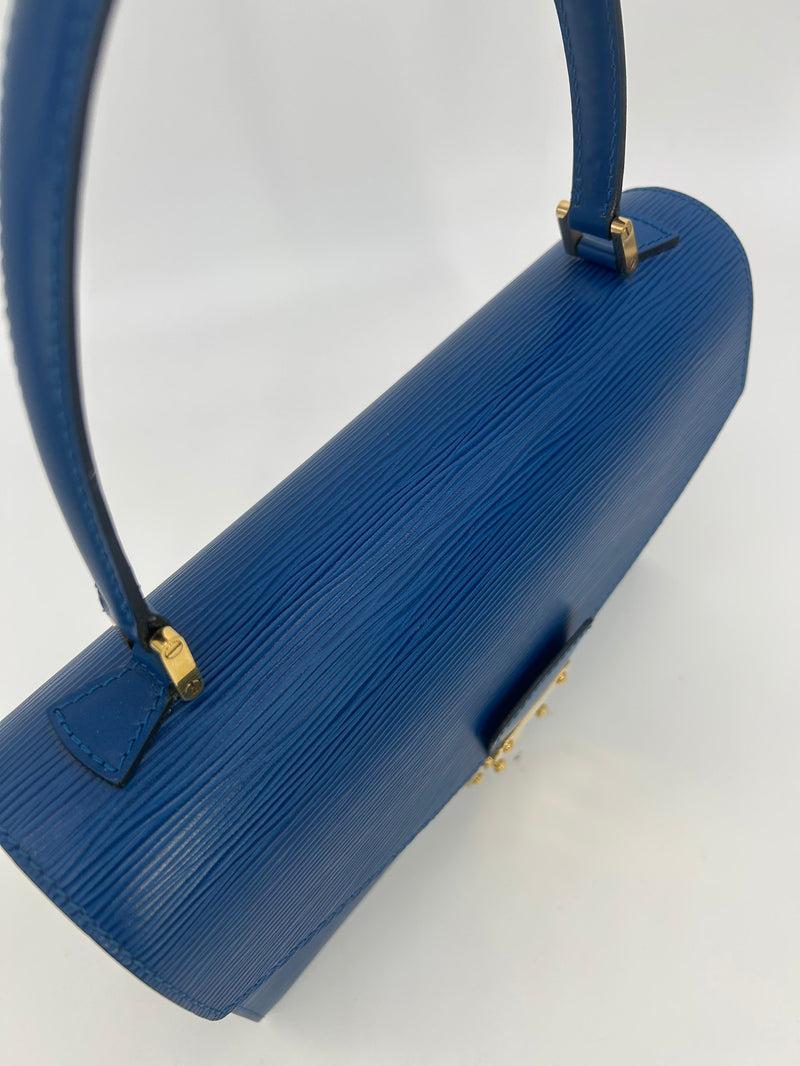 Louis Vuitton Blue Epi Concorde Bag