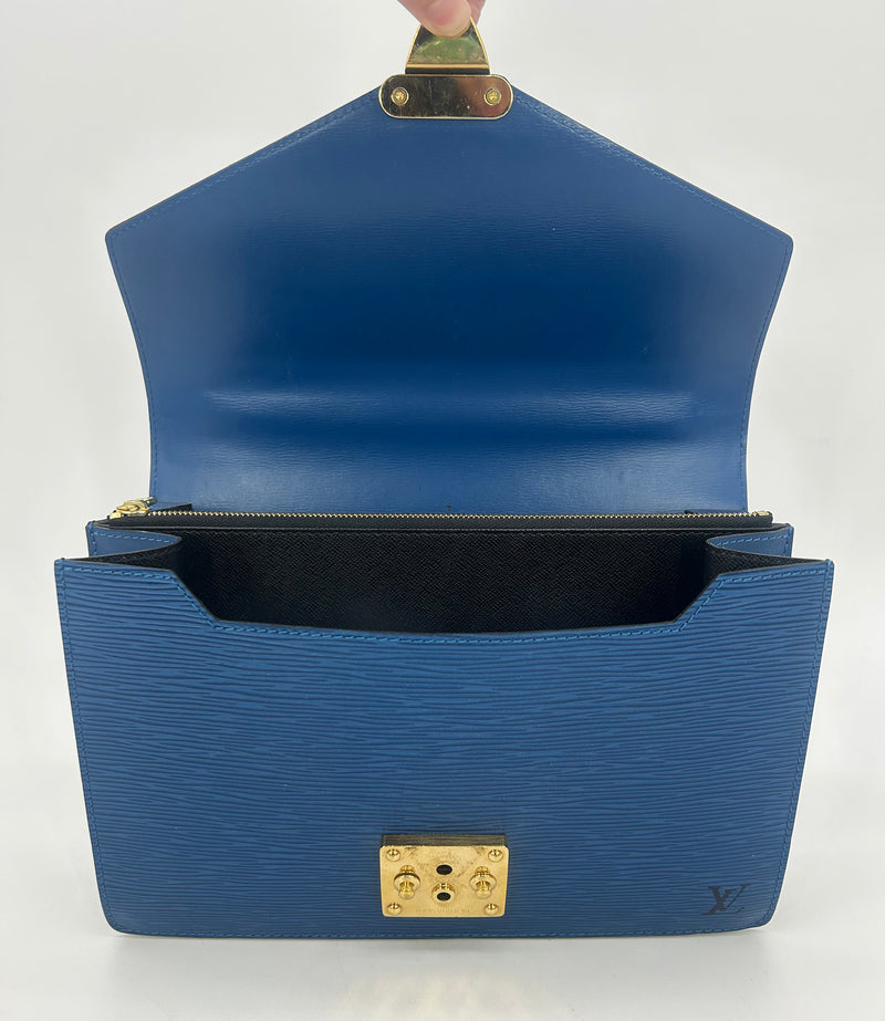 Louis Vuitton Blue Epi Concorde Bag
