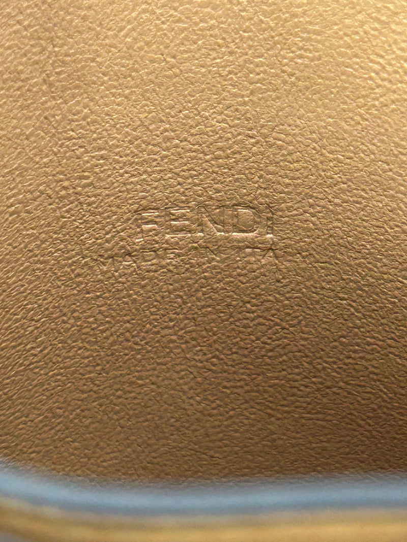 Fendi Peekaboo Phone Pouch Black Leather
