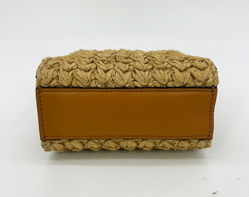 Valentino Vlogo North South Raffia Pouch