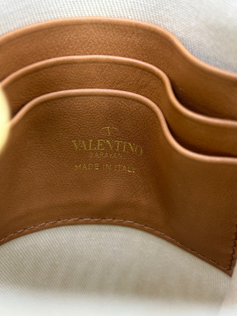 Valentino Vlogo North South Raffia Pouch