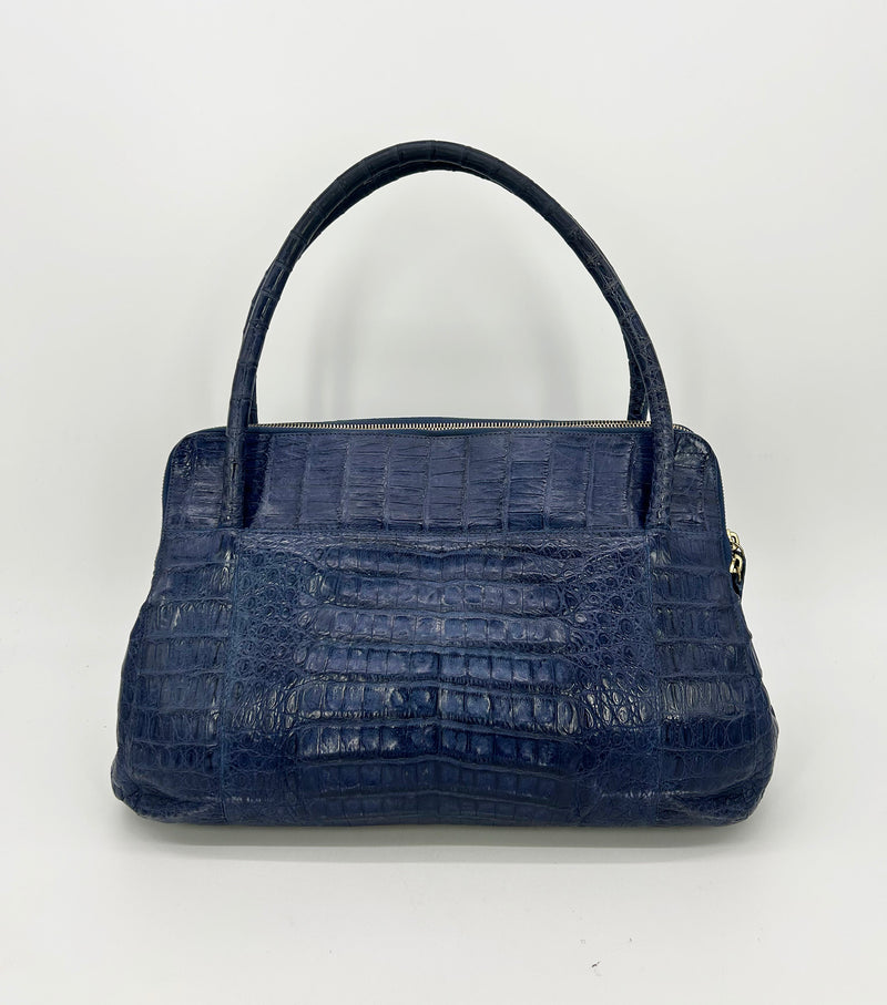Nancy Gonzales Blue Crocodile Linda Tote