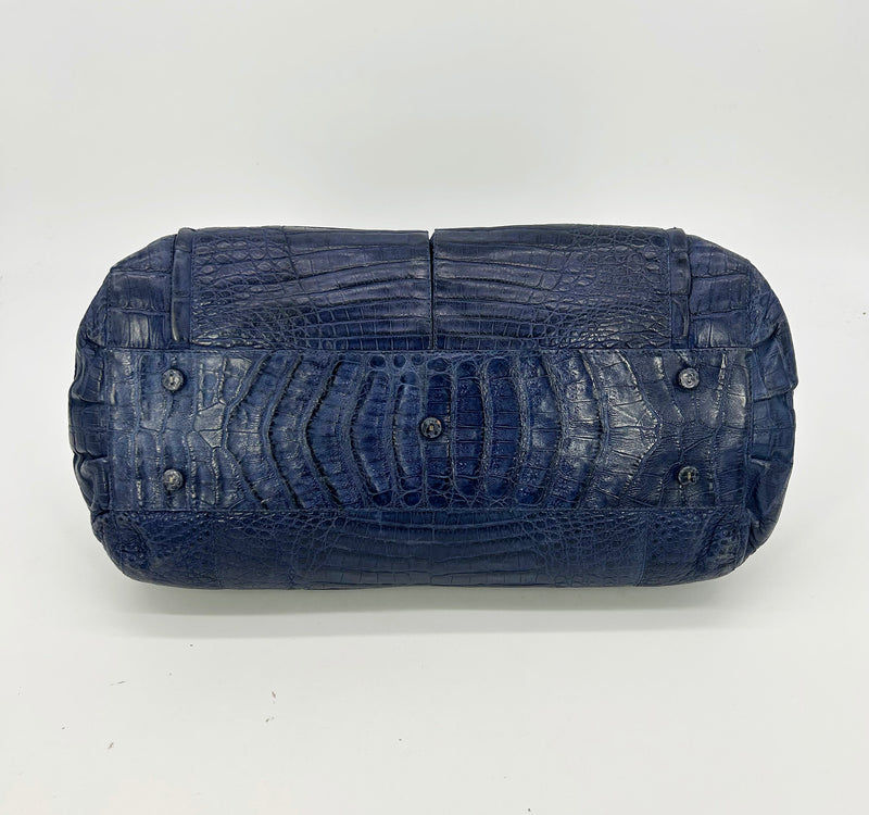 Nancy Gonzales Blue Crocodile Linda Tote