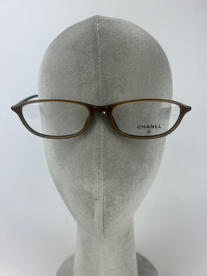 Chanel Vintage Brown and Tan Reading Glasses