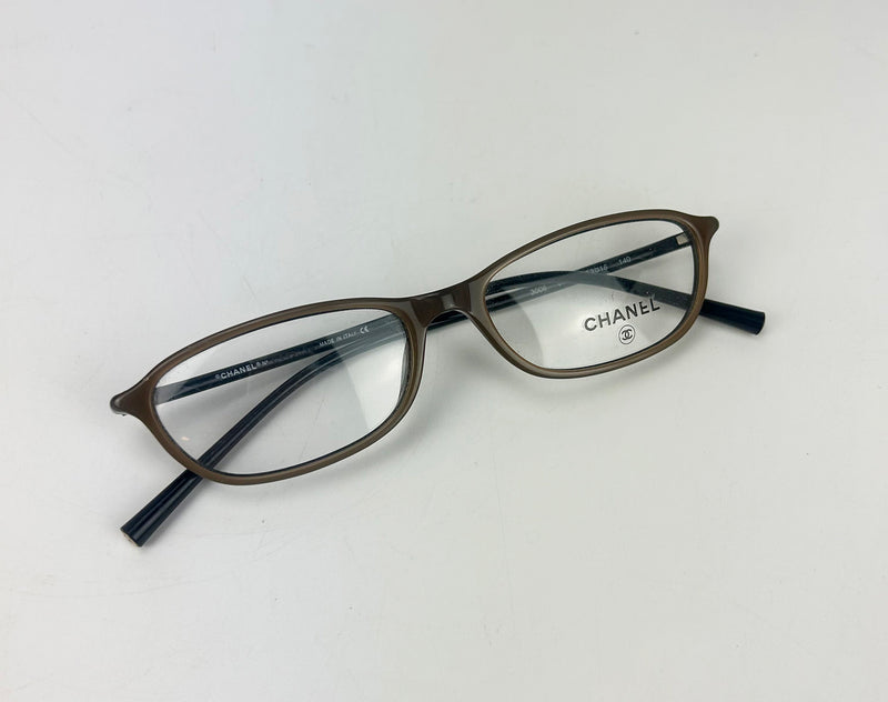 Chanel Vintage Brown and Tan Reading Glasses