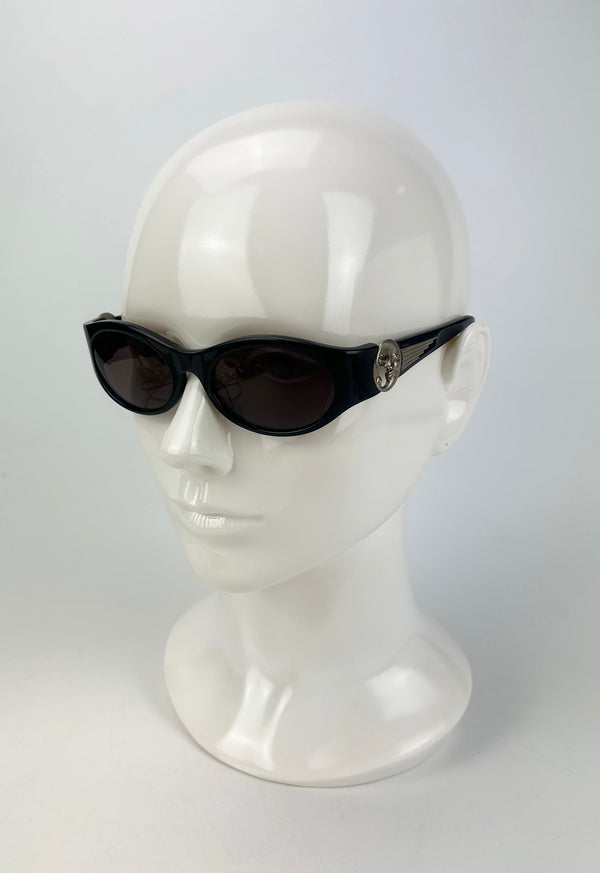 Barry Kieselstein Cord Vintage Black Moon Charm Sunglasses