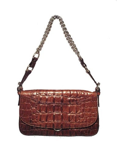Vintage Miu Miu Red Leather Logo Handbag Purse Brown Leather Handle Lined  Pocket