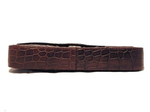 Miu Miu Brown Hornback Alligator Shoulder Bag