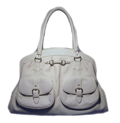 Christian Dior White Leather Shoulder Shopper Bag- LIMITED EDITION