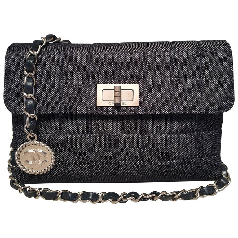 Chanel Square Quilted Denim Convertible Bum Bag Waist Pouch Clutch Sho –  Ladybag International