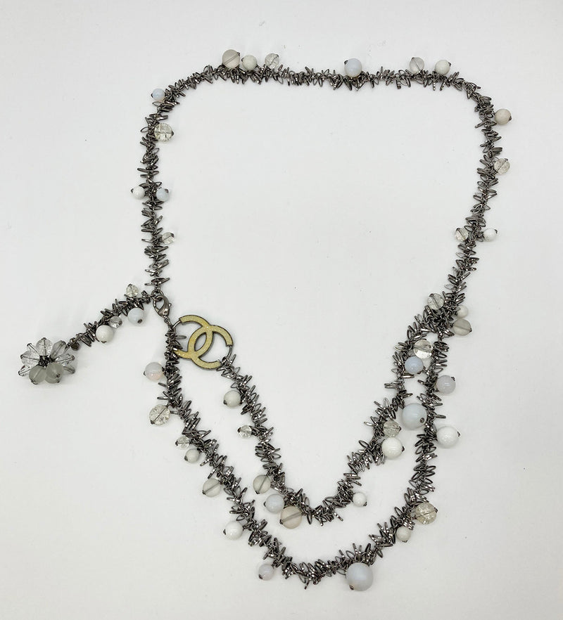 Chanel Beaded Fringe Belt Necklace