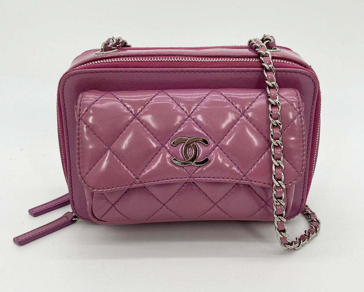 Chanel Purple Patent Pocket Box Camera Case – Ladybag International