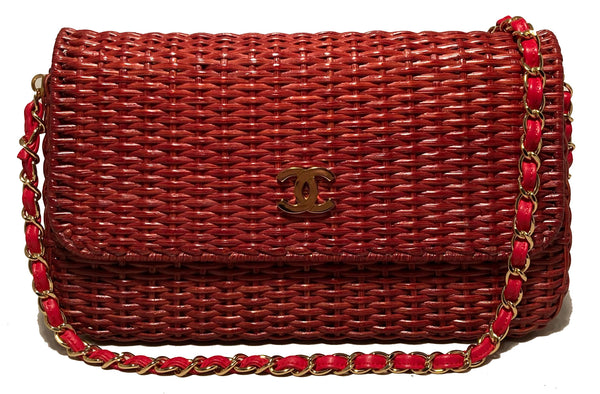 red tweed chanel bag
