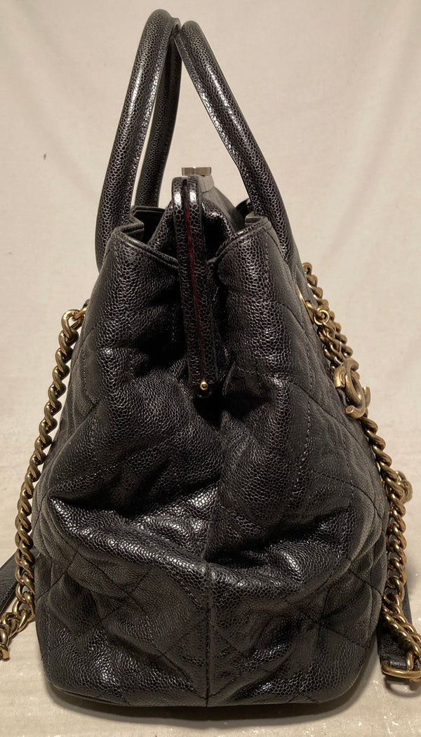 Chanel Caviar Quilted Ombre Large Shiva Shopping Tote