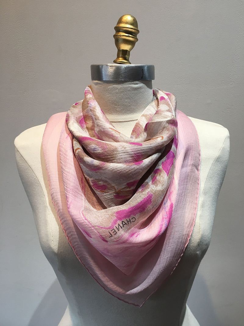 Chanel Sheer Pink Silk Scarf – Ladybag International