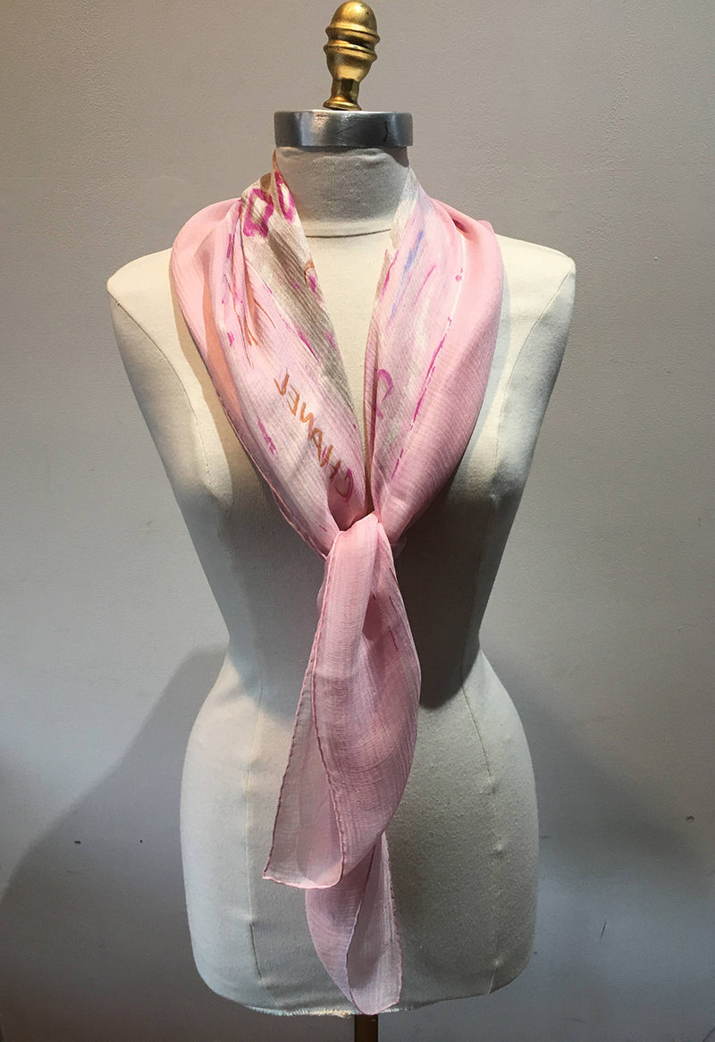 Louis Vuitton - Authenticated Scarf - Silk Pink for Women, Good Condition