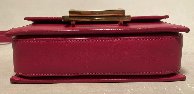 Yves Saint Laurent Pink Leather Small Lulu Bag