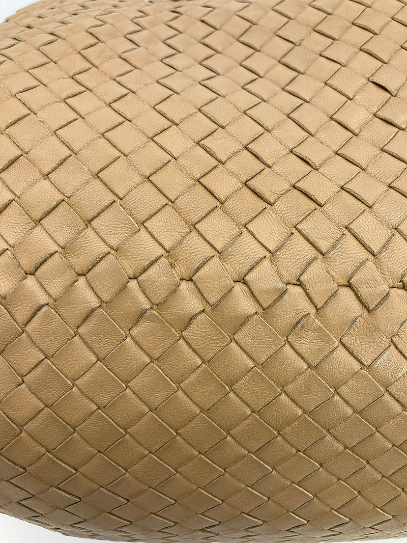 Bottega Veneta Tan Intrecciato Woven Nappa Leather Large Cesta Tote